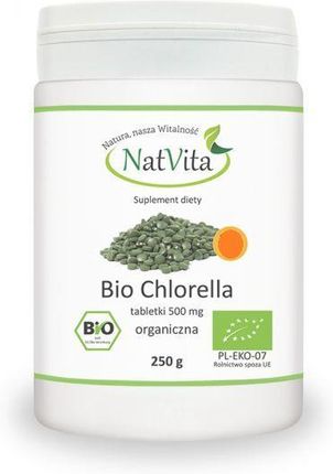 Natvita BIO CHLORELLA Algi 500 mg, 140 tabl
