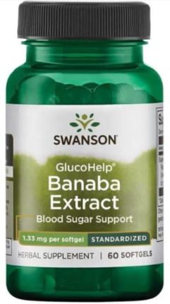 Swanson Health Products Kontrola Apetytu - Banaba Extract 60softgels