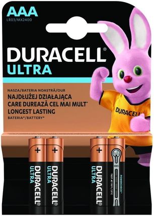 Duracell Baterie Alkaliczne Ultra Power Lr03/Aaa 4Szt.