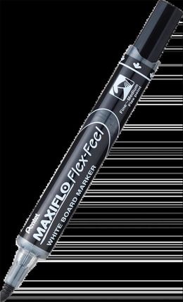 Pentel Marker Z Tłoczkiem Maxiflo Do Białych Tablic Końcówka Flex Feel Kolor Czarny