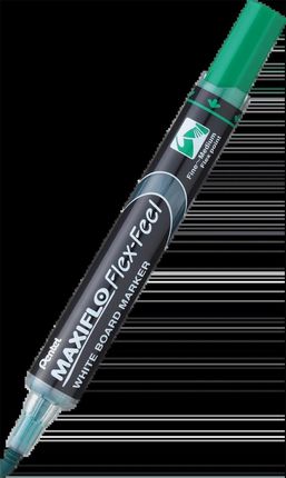 Pentel Marker Z Tłoczkiem Maxiflo Do Białych Tablic Końcówka Flex Feel Kolor Zielony