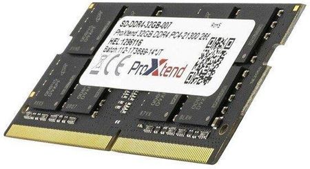 ProXtend SODIMM, DDR4, 32 GB, 2666 MHz (SD-DDR4-32GB-007)