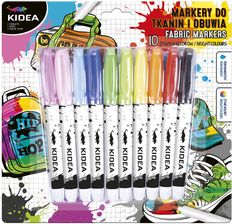 Derform Marker Do Tkanin I Obuwia 10 Kolorów Kidea B/C