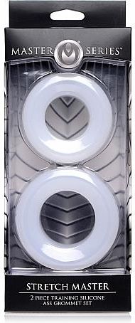 Zestaw otworów tunelów analnych - Stretch Master 2 pc Silicone Anal