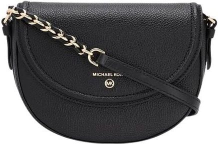 Michael kors half online dome crossbody bag black