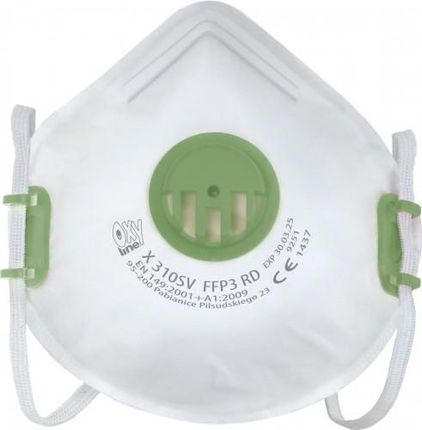 Półmaska Filtrująca Ffp3 Wielorazowa Oxyline X 310 Sv Rd / Opk. 10 Szt Maska Filtrująca Ffp3 Wielorazowego Użytku