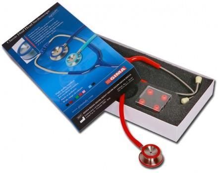 Gima Classic Dual Head Stetho Czerwony Stetoskop Internistyczny