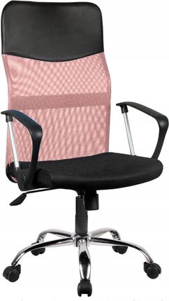 Topeshop Fotel Obrotowy Krzesło Biurowe Nemo Różowe