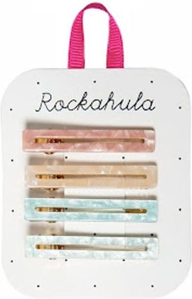 Rockahula Kids 4 Spinki Do Włosów Retro Acrylic Bar Pastel