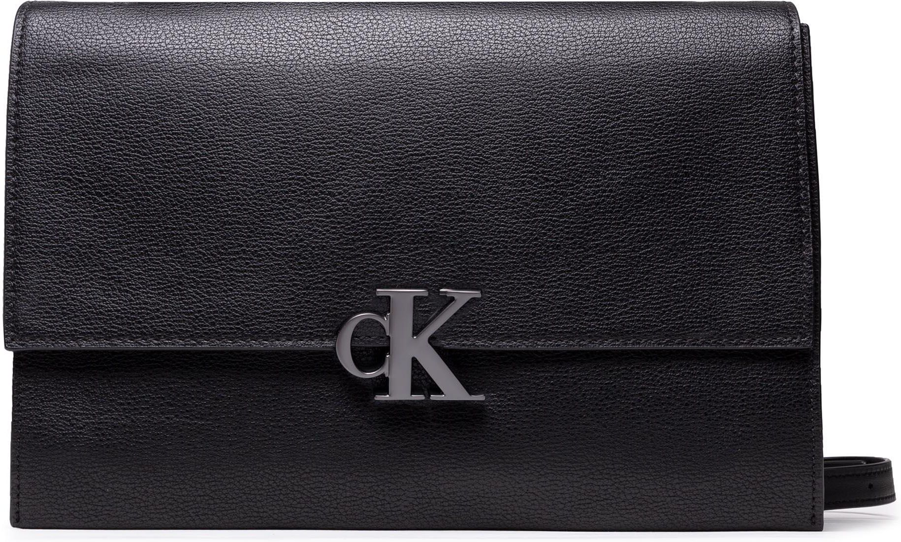 Calvin klein Minimal Monogram E/W Flap Xbody Crossbody Black