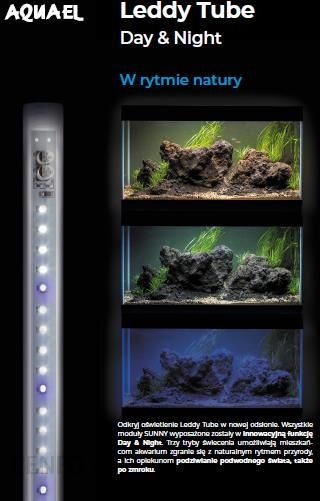 Aquael Moduł Oświetleniowy Retrofit Sunny Oświetlenie Nocne Do Akwarium Leddy Tube Day&Night 10W