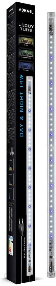 Aquael Pokrywa Do Akwarium 80x35cm 2.0 Profilowana LED 2x14W Day&Night 2x1270lm