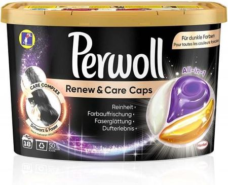 Henkel Perwoll Renew & Care Caps Do Czarnego 18szt.