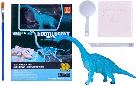 Norimpex Dinozaur Szkielet Brachiozaur 3D Niebieski Hologrm
