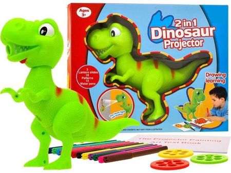 Jokomisiada Dinozaur T-Rex Rzutnik Projektor Pisaki Ta0048