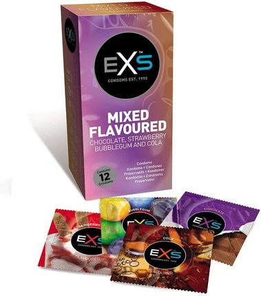 EXS Mixed Flavoured Condoms smakowe prezerwatywy 12szt