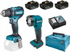 Zdjęcie MAKITA Wkrętarka DDF485 + latarka DML815 3x3Ah DLX2349J - Skępe