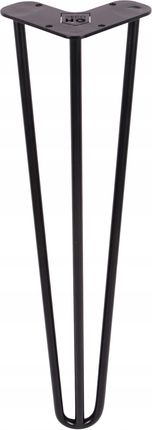 Metalowa noga stołu Hairpin legs trzy pręty 45 cm (HG007)