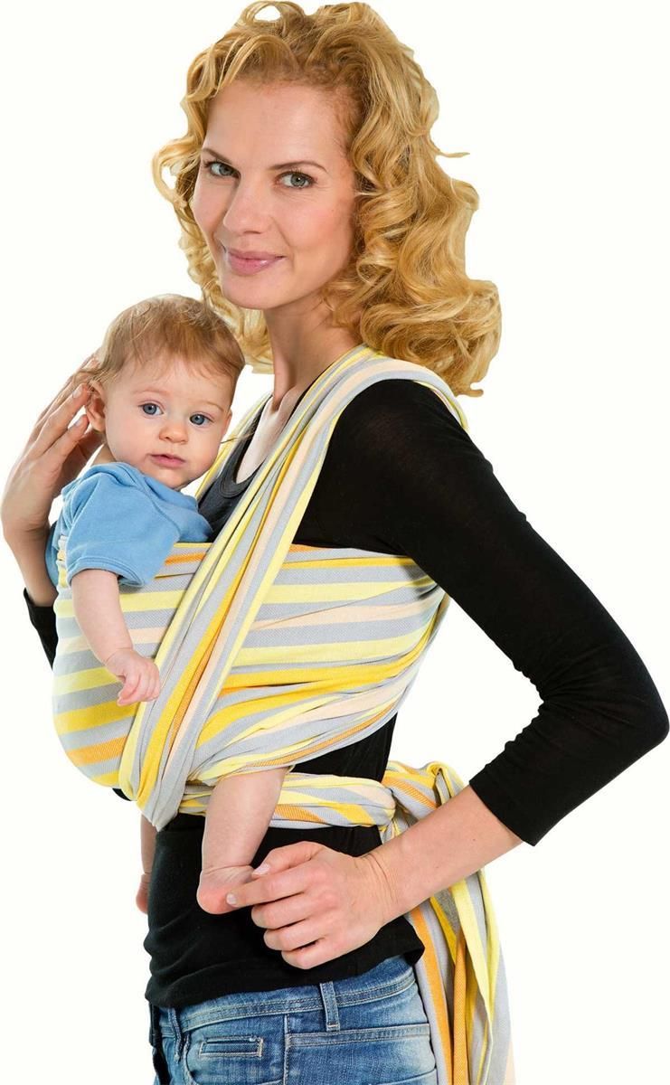 Fascia Portabebè Amazonas Carry Sling - Marsupio A Fascia In Cotone Per Neonati 0-3 Anni (fino A 15 Kg), Grigio