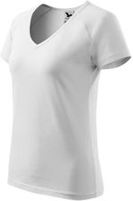 Zdjęcie T-shirt Malfini Dream 128 1280016 biały bawełniany z domieszką elastanu raglanowe rękawy - Kraków