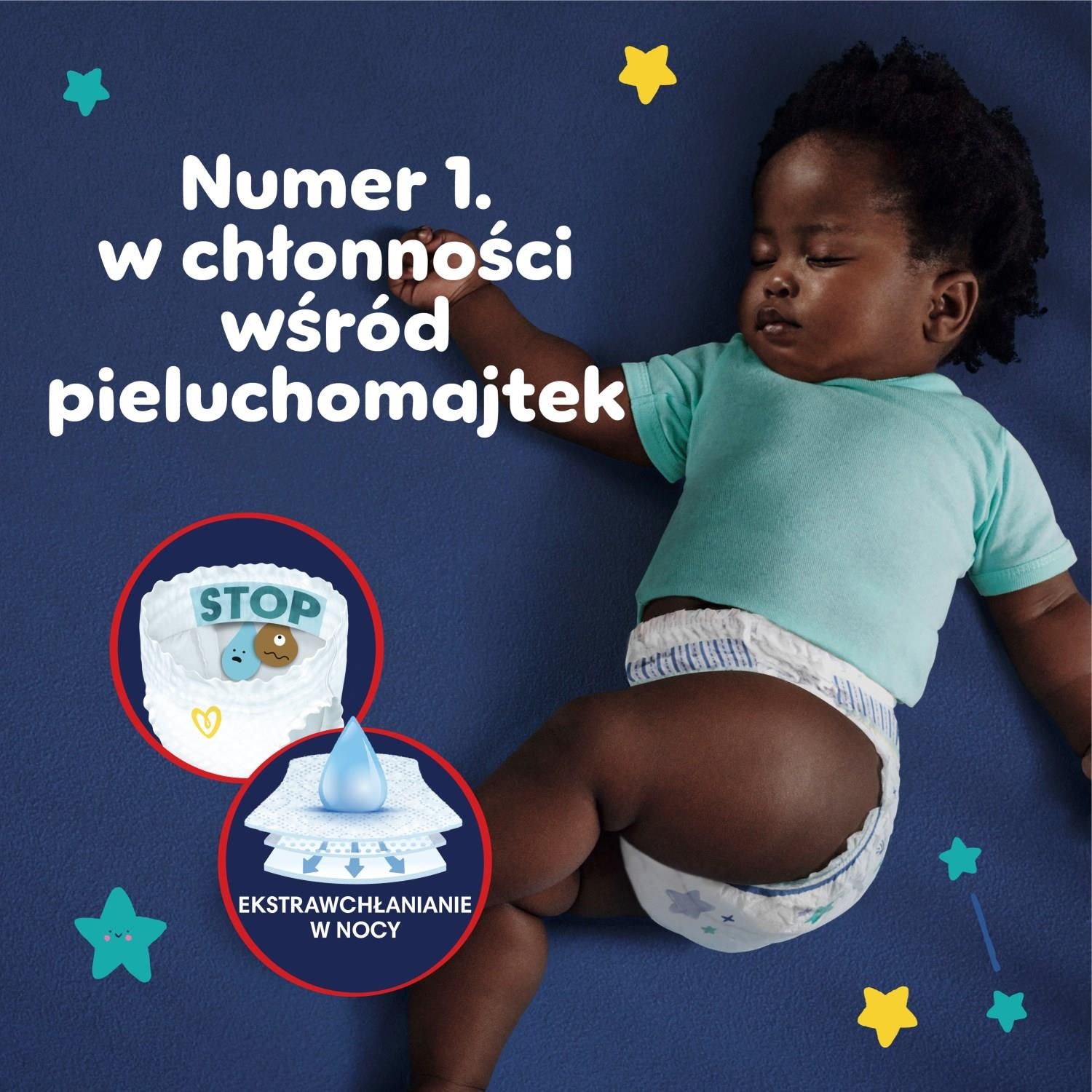 Pampers Night Pants Pieluchomajtki rozmiar 4, 25 szt. 9kg-15kg