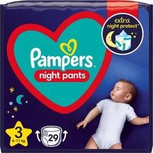 Zdjęcie Pampers Night Pants Pieluchomajtki Rozmiar 3 29Szt. - Kłodzko