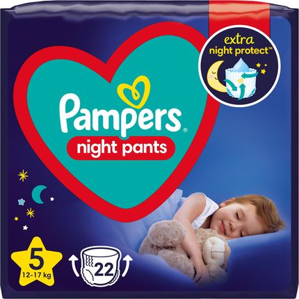 Pampers Night Pants Pieluchomajtki rozmiar 5, 22 szt. 12kg-17kg