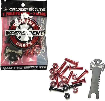 Independent Trucki Genuine Parts Phillips Hardware 1 In Red Black W.Tool 104781