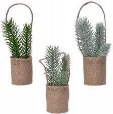 Zdjęcie Sztuczna roślina w jucie stroik 15 cm - Chęciny