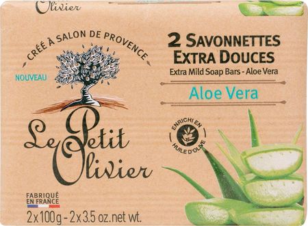 Le Petit Olivier Aloe Vera Extra Mild Soap Mydło W Kostce 200G