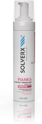 Solverx Pianka Do Mycia Twarzy I Demakijazu Sensitive Skin 200ml