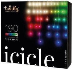 Zdjęcie Twinkly Lampki Choinkowe 190 Lampek Rgbw Bt Wifi Kurtyna 363017 - Lubin