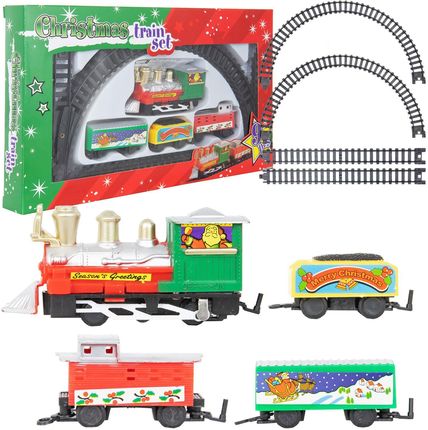 Asj Commerce Kolejka Elektryczna Pociąg Zabawkowy Na Baterie Świąteczny