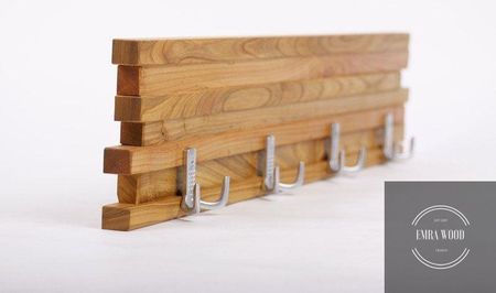 Emra Wood Design Wdd-11 Olejowany Wieszak Ścienny Drewniany Lite Dąb Olcha