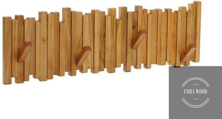 Emra Wood Design Wdd-12 Olejowany Wieszak Ścienny Drewniany Lite Dąb Olcha