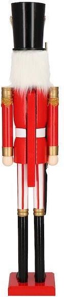 Springos Dziadek do orzechów 120cm ze strzelbą xxL ozdoba świąteczna figurka drewniany żołnierzyk czerwono-czarny - zdjęcie 7 Springos Dziadek do orzechów 120cm ze strzelbą xxL ozdoba świąteczna figurka drewniany żołnierzyk czerwono-czarny