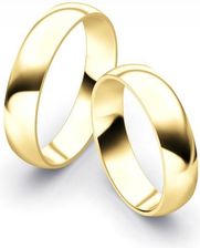 Złote obrączki ślubne Półokrągłe 5mm - najlepsze Obrączki ślubne