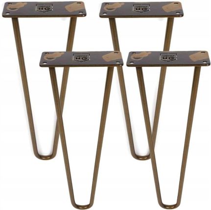 Metalowe nogi do stołu 4 sztuki Hairpin legs 40 cm (HG042Z)