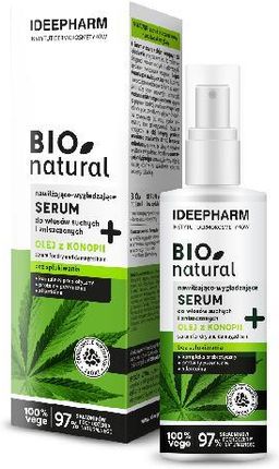 Bio Natural Nawilżająco Wygładzające Serum Do Włosów Suchych I Zniszczonych Bez Spłukiwania 200 ml