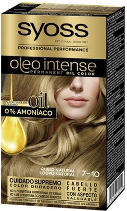 Syoss Oleo Intense Farba do włosów 7-10 Naturalny Blond Syoss Oleo Intense Permanent Hair Color