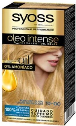 Syoss Oleo Intense Farba trwała do włosów 10-00 Bardzo jasny blond