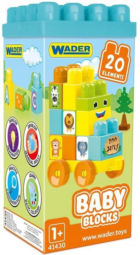 Wader Baby Blocks Klocki Dla Malucha 20Szt Karton - ceny i opinie ...