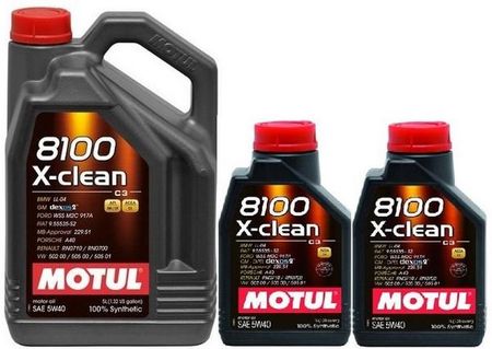 Olej silnikowy Motul 8100 X-Clean 5W40 C3 7L - Opinie i ceny na