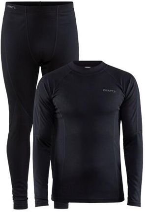 MĘSKI KOMPLET BIELIZNY FUNKCJONALNEJ CRAFT CORE WARM BASELAYER BLACK S