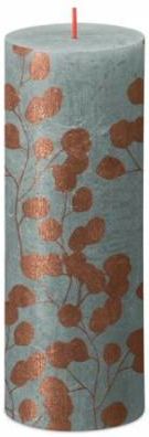 Bolsius Świeca Pieńkowa Rustic Silhouette 190/68 Eukaliptus + Zieleń