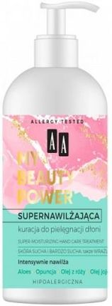 AA My Beauty Power Supernawilżająca kuracja do pielęgnacji dłoni Opuncja + Aloes 275 ml