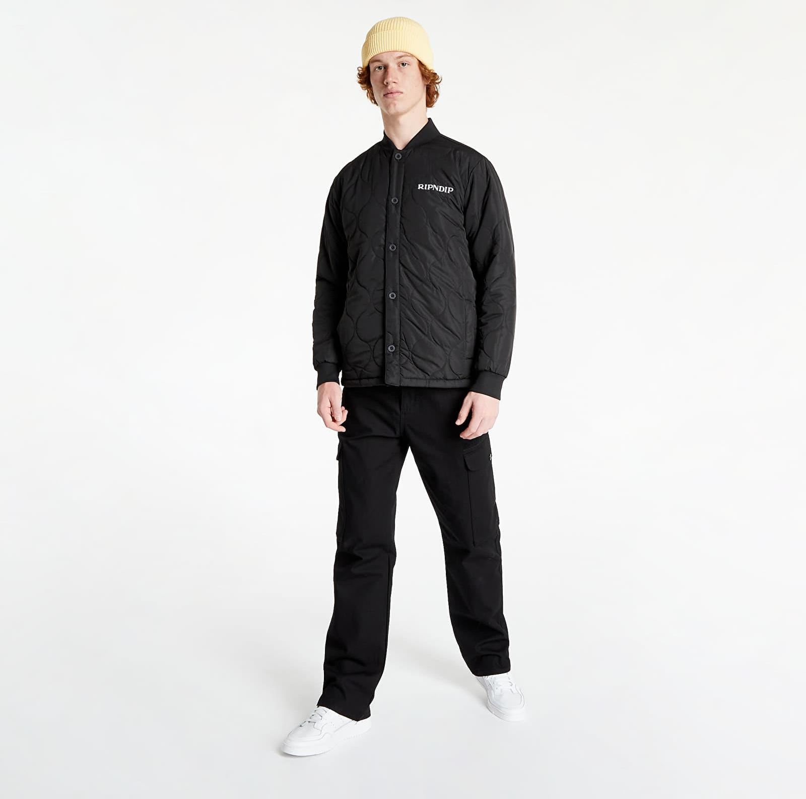 Ripndip Nermboutins Quilted Bomber Jacket Black - Ceny i opinie