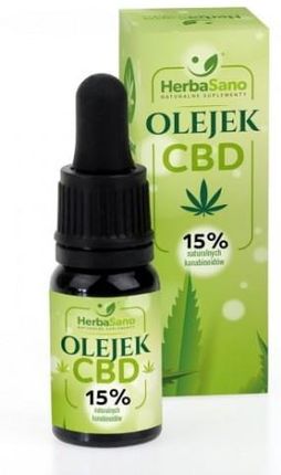 Herbasano Olejek CBD 15 % naturalnych kanabinoidów 10ml