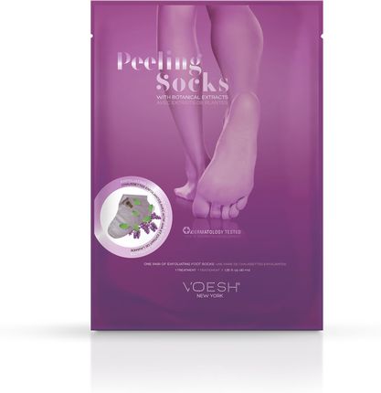 Voesh New York VOESH Peeling Socks - Skarpety Złuszczające z kwasami AHA i Ekstraktami Botanicznymi