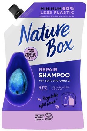 Nature Box Regenerujący Szampon Do Włosów Z Olejem Z Awokado Zapas Szamponu Do Włosów W Olejkiem Awokado 500 ml